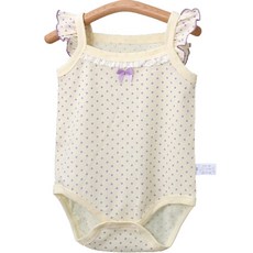 Bebeniz 嬰兒迷你蝴蝶結荷葉邊無袖連身衣