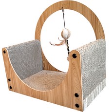 Queen Pet 貓咪趣味休憩貓抓板 CS-239, 混合色, 1個