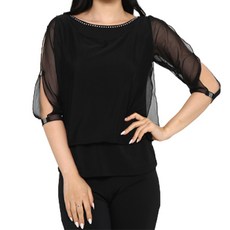 dancedome 貝殼T恤 LDT25900, 黑色