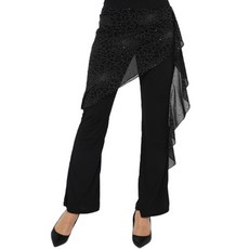dancedome 蜘蛛網寶石喇叭褲 LDP18000, 黑色