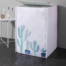 Keulreeora 白色洗衣機罩, 上開式 仙人掌