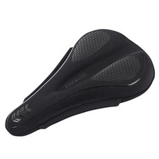 ERGATE 自行車凝膠坐墊套, 黑色, 1個