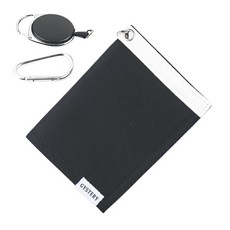 Gisteri 高爾夫球毛巾高爾夫球毛巾捲軸毛巾 自動捲軸 環, 黑色的