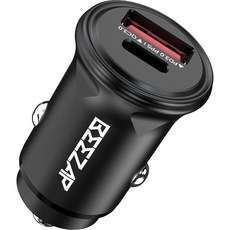 BEEZAP 54W 雙 C&A 型車用充電器, PD PPS QC3.0, 黑色