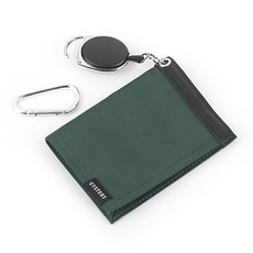 Zistery 高爾夫球清潔巾 GTW-01 + 自動伸縮扣環組, 綠色