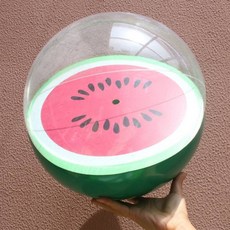 OwoluiUri 3D西瓜沙灘球, 30厘米, 西瓜款