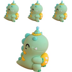 요롬코롬 생일모자 동물 피규어 4p 12, 혼합색상