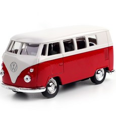 웰리 폭스바겐 T1버스 완구, 레드, 1개