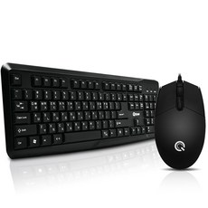 QSENN USB鍵盤滑鼠套組, KM2500 Plus, 單一顏色, 一般型