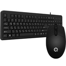 QSENN USB薄膜鍵盤滑鼠組, GP-KM2200 Plus, 單一顏色, 一般型