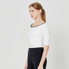 leenaline 女性線條短版七分袖T恤 YLT 12