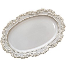 古董巴洛克橢圓盤, 混色, 1個