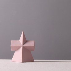 가구 홈 데코 원룸 사무실 거실 심플 도자기 인테리어 장식, 핑크