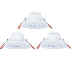 OSRAM 歐司朗 LED 一體式筒灯 8W 嵌入式燈 53.2mm x 106.2mm x 開孔尺寸 78mm, 白光, 3個