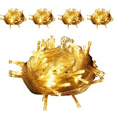 Daily Living LED蜈蚣燈串 USB 暖白光 2m 10燈, 5個