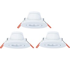 OSRAM 歐司朗 95.2mm LED 一體式嵌入筒燈 6W 3p, 1個, 晝光色(白光)