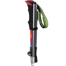 Chronicle 超輕量 蒂拉諾 3段折疊登山杖, 紅色