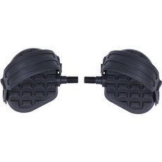 ALEAF 磁吸式飛輪車踏板 2入 赤腳用, 黑色, 單一商品