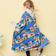 andiapple 兒童款Enjoy Tropical竹節棉沙灘浴袍