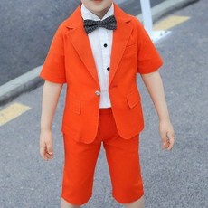 엣지랜드 남아용 브로 여름 정장 상하의 세트