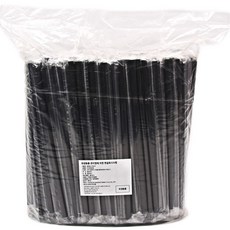 大成產業 伸縮吸管 黑色 7 x 210 mm, 1入, 500個