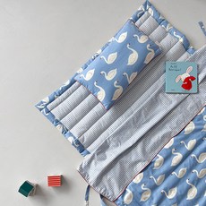 Franvois Baby's Schnee 60 片夏季午睡毯套組可拆卸, 藍色