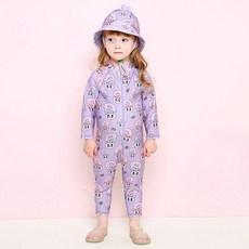 milk mile 童款艾絲樂小兔聯名連身泳衣+抽繩漁夫帽組