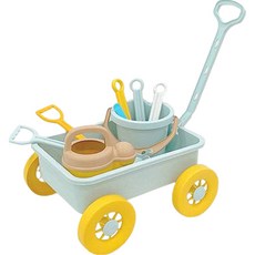 沙灘玩具手推車玩沙組, 綠色, 1個