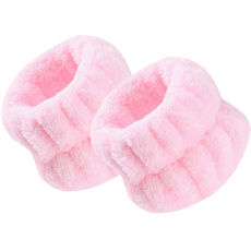 Areumtree 保護睡衣洗臉手腕帶, 粉紅色, 2個