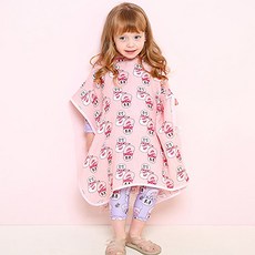 milk mile 童款艾絲樂小兔聯名可愛風連帽沙灘巾