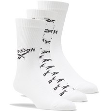 리복 CL FO 크루 삭스 3켤레 세트, 화이트, 3개