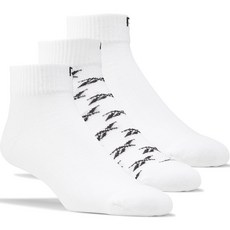 Reebok 銳步 男女通用 CL FO 踝襪 3雙組, 象牙白, 3套