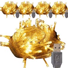 Modern Living LED燈串USB暖白光 6m 40燈, 5個