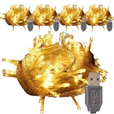 Modern Living LED燈串USB暖白光 3m 20燈, 5個