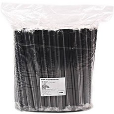 大成產業伸縮式黑色獨立吸管 7*250mm, 500入, 1個