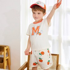 해피랜드 미피 아동용 통기성 후르츠 상의 + 하의 세트 FY351202