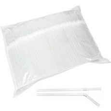 大成產業伸縮透明獨立吸管 7*250mm, 500個, 1套