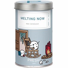 PRESH 大豆香氛蠟燭 L號, 600g, Melting Now 水色檀香, 1罐
