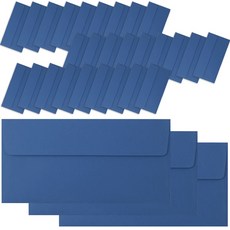 基本款橫式零用錢信封 30入 + 透明貼紙組, 海軍藍, 1套