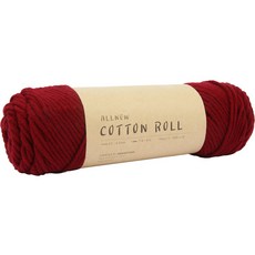 브랜드얀 올 뉴 코튼롤 뜨개실, 26 버건디, 1개