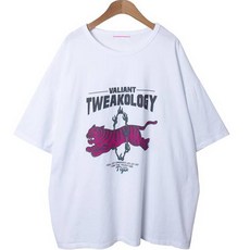 린다샵 여성용 통기성 어르델 라운드넥 오버핏 프린팅 반팔 티셔츠 cpt12726k35