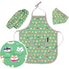 科尼島兒童防水圍裙+防水袋套組