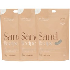 캣츠루틴 샌드레시피 오도어 케어 고양이 모래, 6kg, 3개, 무향