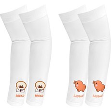 BREAD BARBERSHOP 麵包理髮廳 兒童涼感袖套 2入 x 2款組