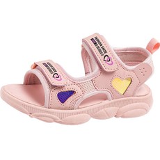 KIZTREE 女童網眼愛心繫帶涼鞋 SZ-427