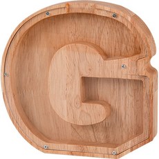 全方位字母木製存錢筒, G, 1個