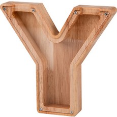 全方位字母木製存錢筒, Y, 1個