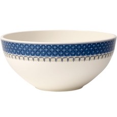 Villeroy&Boch 卡薩爾藍 沙拉碗1 28cm, 白色 + 藍色, 1個
