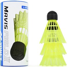 yonex Mavis Field 2羽毛球, 3入, 1個, 黃色
