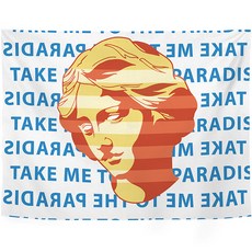 메키고 컬러포인트 아트 패브릭월 행잉 포스터, 레터링석고상